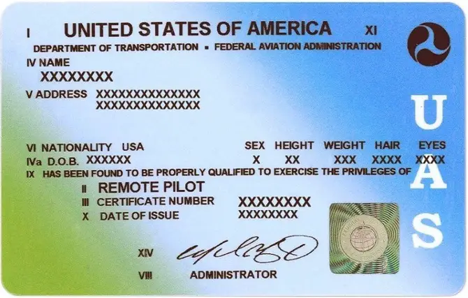 UAS Drone Certificate